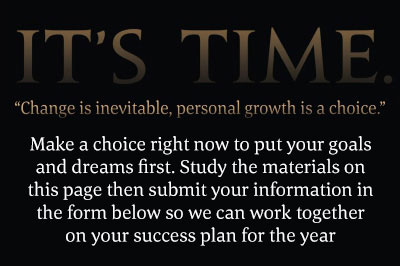 Its TIME. Make a choice right now to put your goals and dreams first.